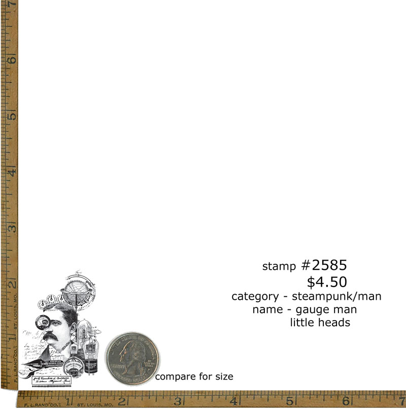 #2585 - Gauge Man Little Heads - Steampunk/Man